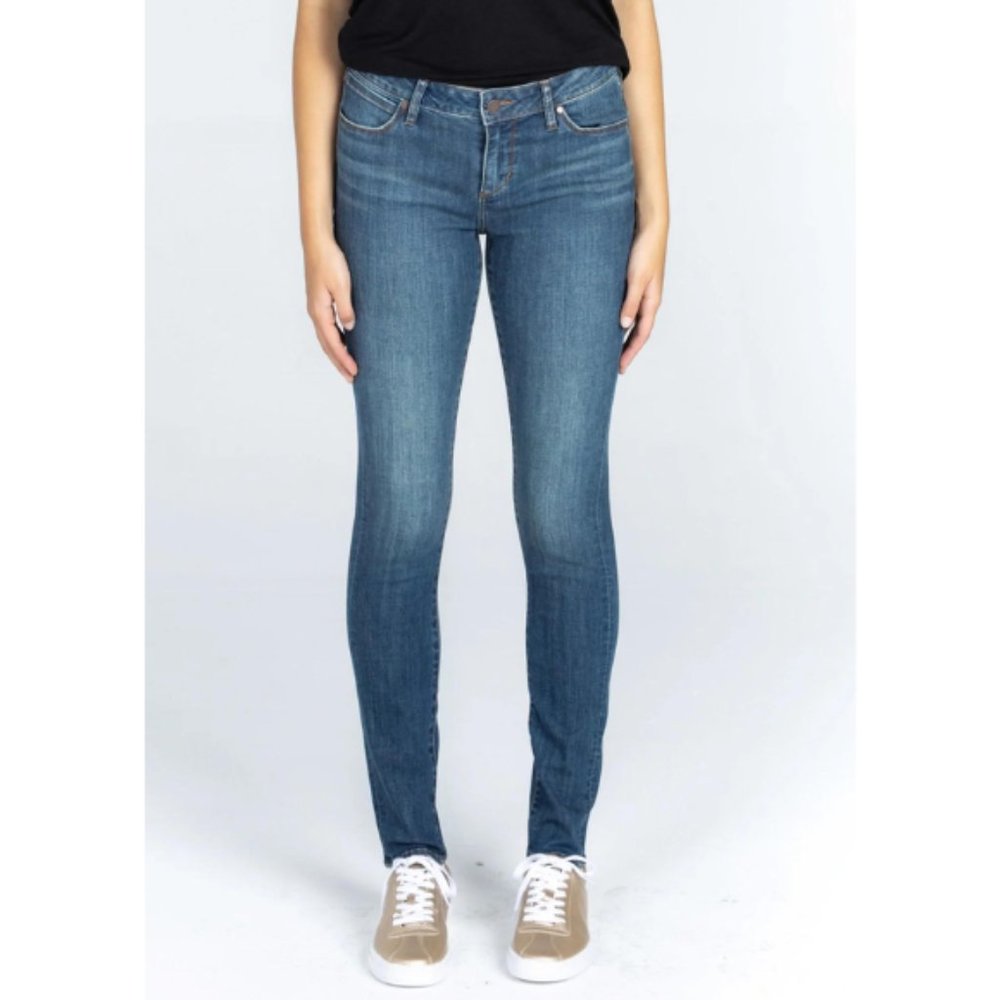 Articles of Society Mya Mid Rise Skinny Jeans Blue - Picture 1 of 13